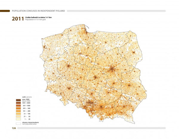 Atlas demograficzny Polski. Demographic Atlas of Poland. Skale różne. Główny Urząd Statystyczny, Departament Badań Przestrzennych i Środowiska. Warszawa