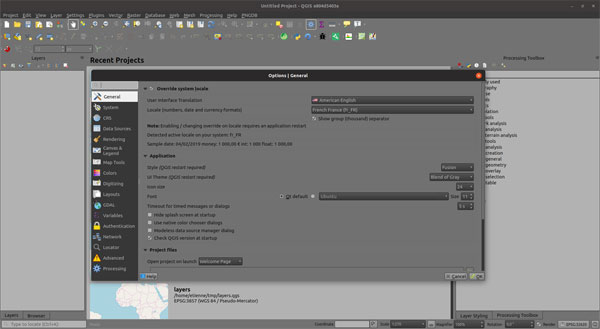 Nowy motyw interfejsu użytkownika w QGIS 3.6