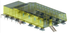 Model 3D laboratorium centralnego Polskiej Stacji Antarktycznej im. H. Arctowskiego