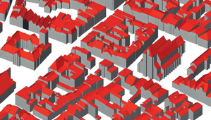 Fragment modelu 3D toruńskiego Starego Miasta z projektu CAPAP wyświetlony w otwartej aplikacji FZK Viewer