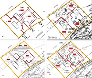 Fot. Przykładowe projekty podziału z 11 branych pod uwagę przez sąd