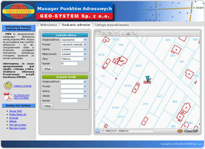 Geo-System uruchamia wyszukiwanie punktów adresowych