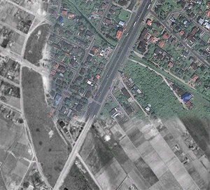 Teledetekcja pomaga odkrywać historię Warszawy <br />
fot. Google Earth