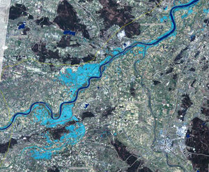 Minister środowiska: Mapa powodziowa jeszcze w tym roku <br />
fot. Gmes.info, mapa z powodzi w Polsce w 2010 r.