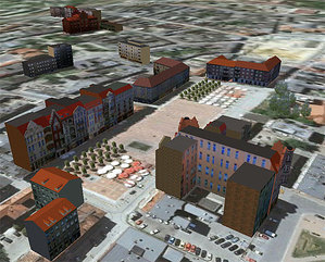 800 budynków w bytomskim konkursie <br />
fot. Google Earth