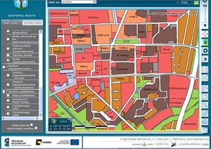Więcej warstw w bełchatowskim geoportalu
