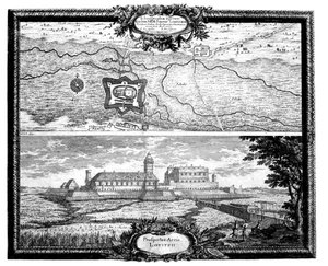 Kartografika podczas Europejskich Dni Dziedzictwa <br />
Zamek Łowicki w 1655 r., miedzioryt wg rys. E. Dahlberga