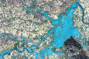 Jak opracować mapę powodziową? <br />
fot. GMES/Safer