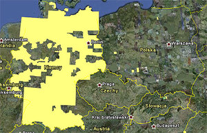 Niemcy od nowa w Google Earth <br />
fot. Google Earth