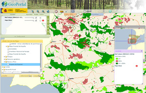 Przyroda Hiszpanii na geoportalu