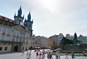Zielone światło dla Street View w Czechach <br />
fot. Street View, historyczne centrum Pragi