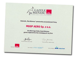 MGGP Aero znów Gazelą Biznesu