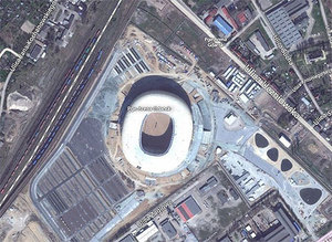 Zdjęcia DigitalGlobe dla Microsoftu <br />
fot. Bing Maps/PGE Arena Gdańsk