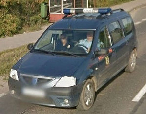 Street View dowodem wykroczenia <br />
fot. Google Street View