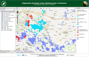 Poznańskie lasy na interaktywnej mapie
