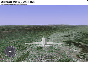 Śledź samoloty w 3D
