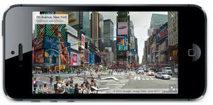 Street View w mobilnej przeglądarce