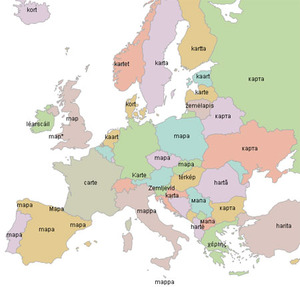 Europejskie języki na interaktywnej mapie