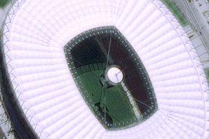 Druga Plejada w kosmosie  <br />
Stadion Narodowy okiem Pleiades 1A (fot. Astri Polska)