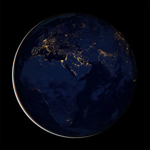 Ziemia z nocnej perspektywy 