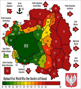 Dziwna mapa granic Polski