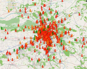 Milion kartografów w OSM <br />
Użytkownicy OSM w okolicach Warszawy