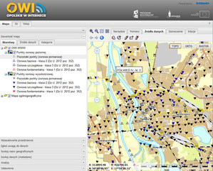 Osnowa geodezyjna w geoportalu OWI