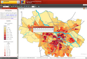 Wrocławski SIP z mapą demograficzną