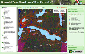 Bory Tucholskie rozbudowują SIP <br />
fot. gis.pnbt.com.pl