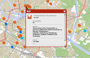 Wrocław z mapą projektów Budżetu Obywatelskiego