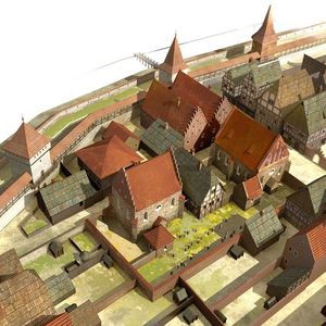 Średniowieczny Kraków w 3D