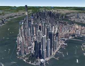 Rynek 3D czeka boom? <br />
fot. Google Earth