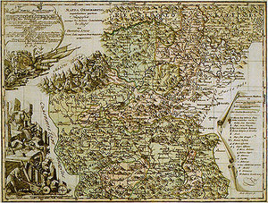 Tatry na XVIII-wiecznej mapie