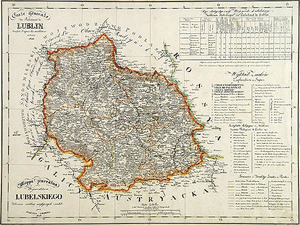 Syn mierniczego patronem 2014 roku <br />
Mapa autorstwa Juliusza Kolberga (fot. Wikipedia)