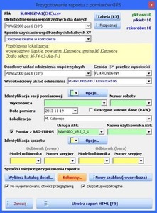 Nowe funkcje w oprogramowaniu do tworzenie raportów GNSS