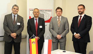 Hiszpańska delegacja z ICGC w GUGiK
