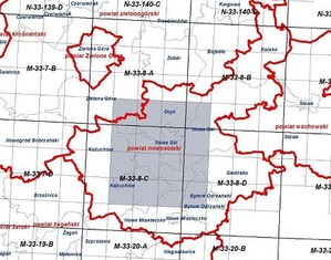 Lubuskie zamawia mapy topograficzne <br />
Zasięg opracowania (SIWZ przetargu)