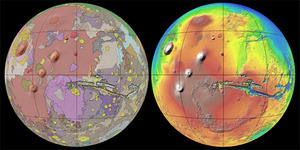 Mapa, która pomoże wylądować na Marsie