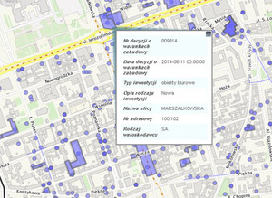 "Wuzetki" w warszawskim geoportalu