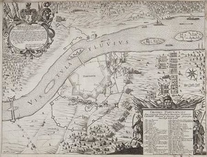 Starodruki i kartografia militarna w Krakowie <br />
Plan oblężenia Torunia przez Szwedów w 1658 roku