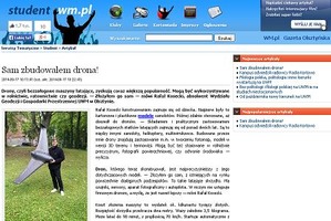 W Wm.pl o konstruktorze dronów