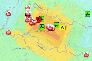 Skutki trzęsienia w Nepalu na mapach i zdjęciach