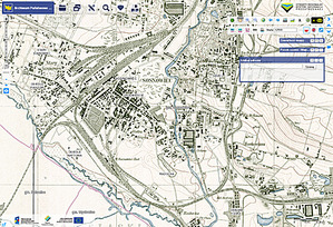 Zagłębie Dąbrowskie na mapie z 1926 roku