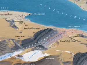 Spitsbergen w trzech wymiarach na mapie miesiąca MAK