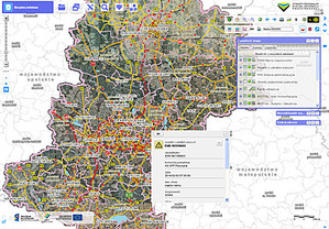 Mapa wypadków z udziałem pieszych w ORSIP