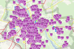 500+ w warszawskim geoportalu