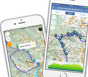 Mapy turystyczne Compassu w aplikacji Traseo
