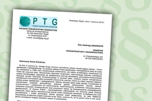 PTG: pismo do ministra ws. zmian w prawie geodezyjnym