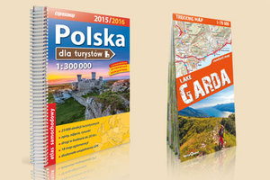 Najlepsze przewodniki turystyczne i publikacje kartograficzne poszukiwane <br />
Nagrodzeni za 2015 r. w kategoriach "atlas turystyczny" oraz "mapa i plan turystyczny"