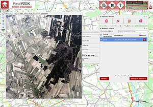 Moduł zdjęć lotniczych w Portalu PZGiK